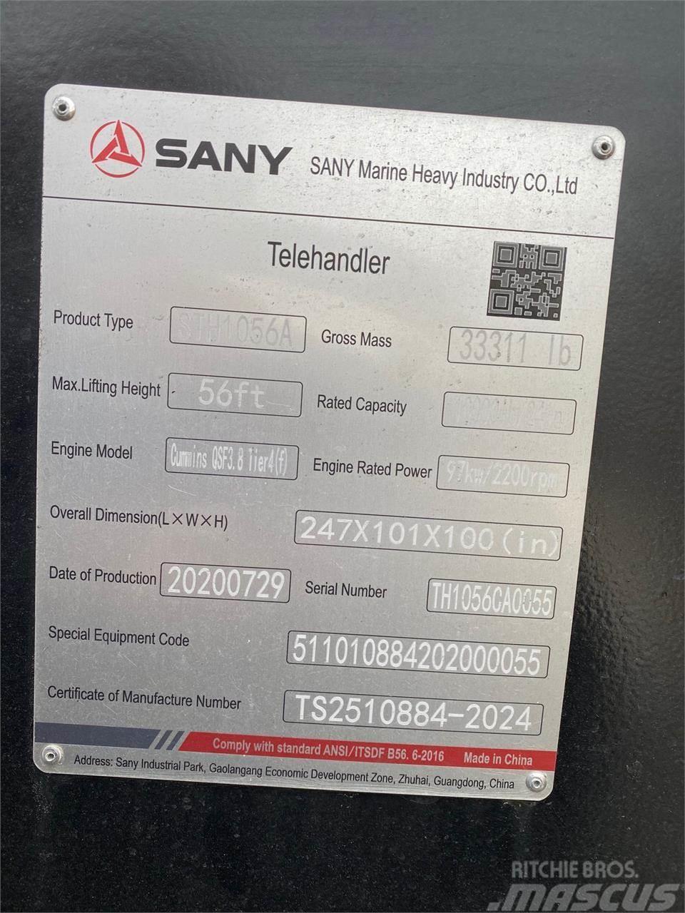 Sany STH1056A Manipuladores telescópicos