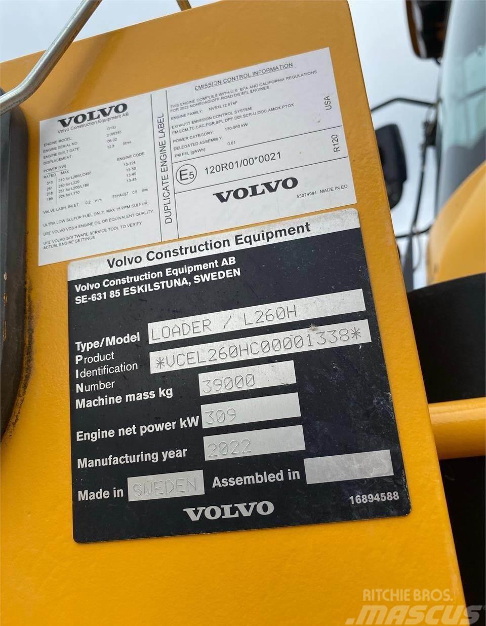 Volvo L260H Pás carregadoras de rodas