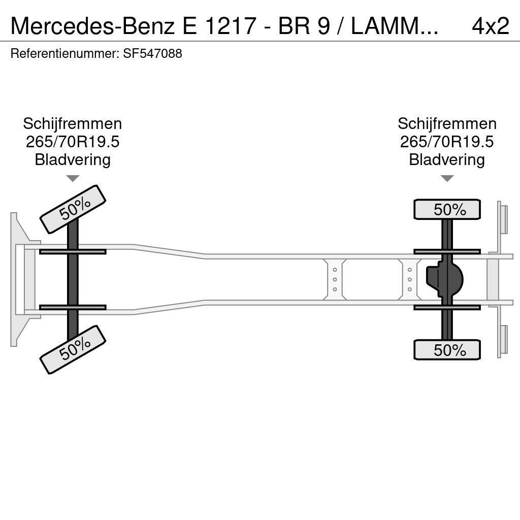 Mercedes-Benz E 1217 - BR 9 / LAMMES - BLATT - SPRING / EFFER KR Camiões estrado/caixa aberta