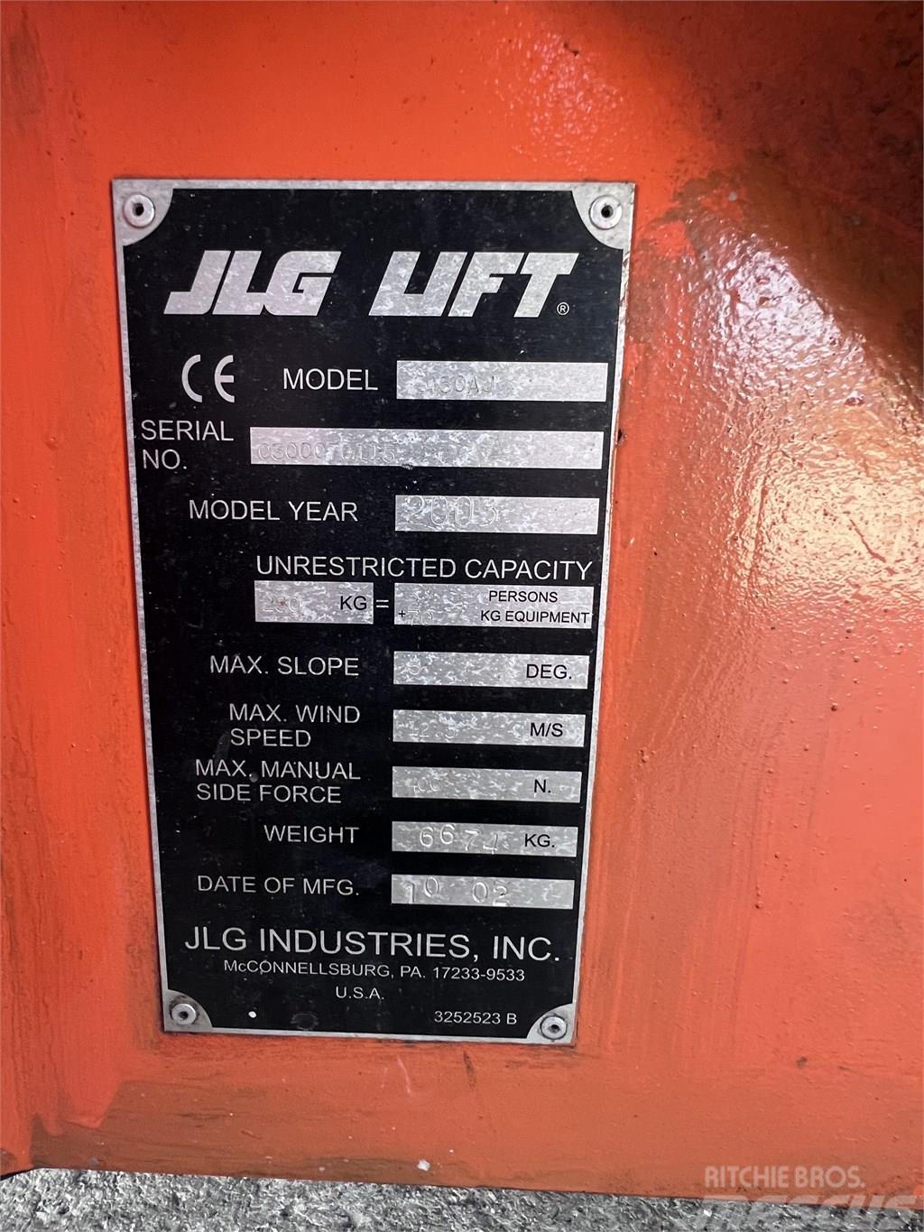 JLG E450 AJ Elevadores braços articulados