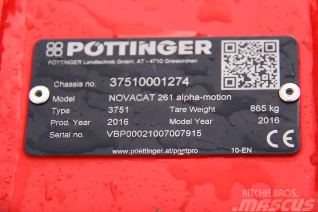 Pöttinger Novacat Alpha-Motion 261 Corta-Relvas montadas e arrastadas