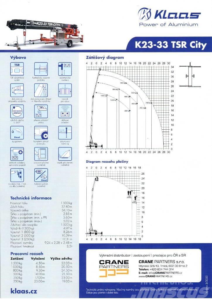 Klaas K 23-33 RS City Gruas de construção