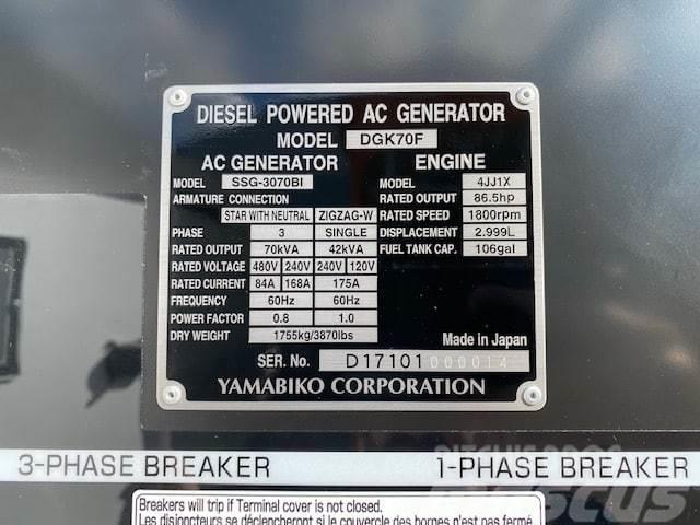 Isuzu DGK70F Geradores Diesel