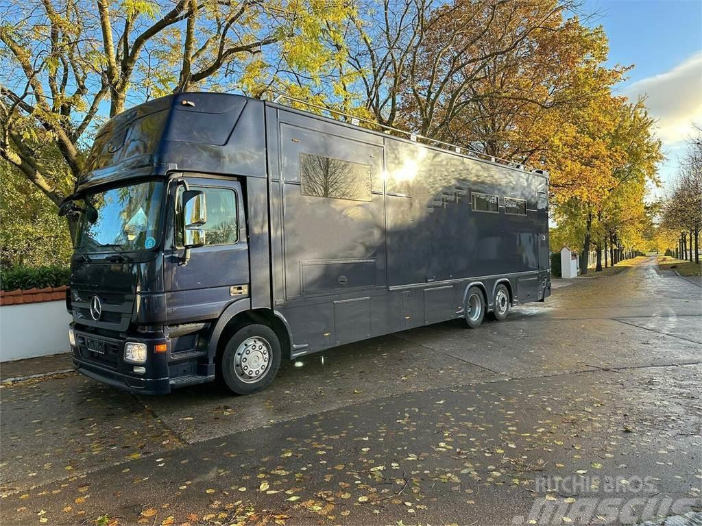 MERCEDES-BENZ Actros 26400 JK 5-6 Pferde Popout Automatik Camiões de transporte de animais