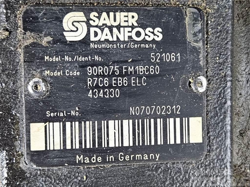Sauer Danfoss 90R075FM1BC60R7C6-Drive pump/Fahrpumpe/Rijpomp Hidráulica