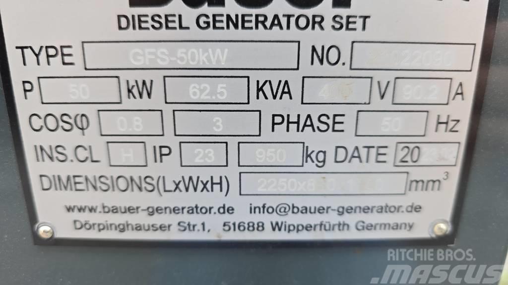Bauer GFS-50KW Geradores Diesel