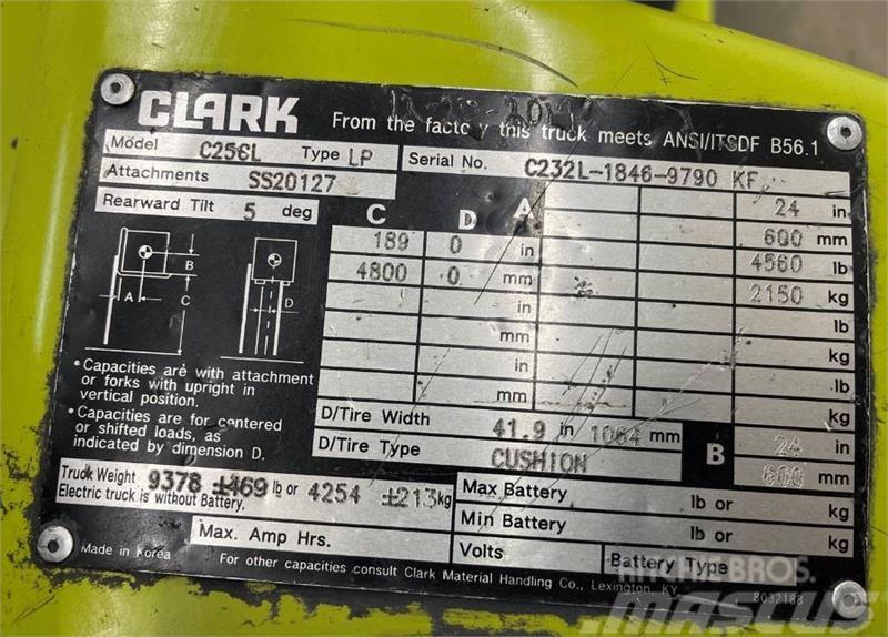 Clark C25CL Empilhadores - Outros