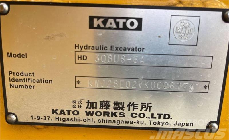 Kato HD308US-6A Mini Escavadoras <7t