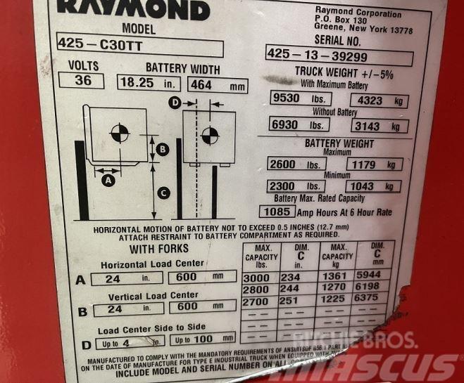 Raymond C30TT Empilhadores eléctricos