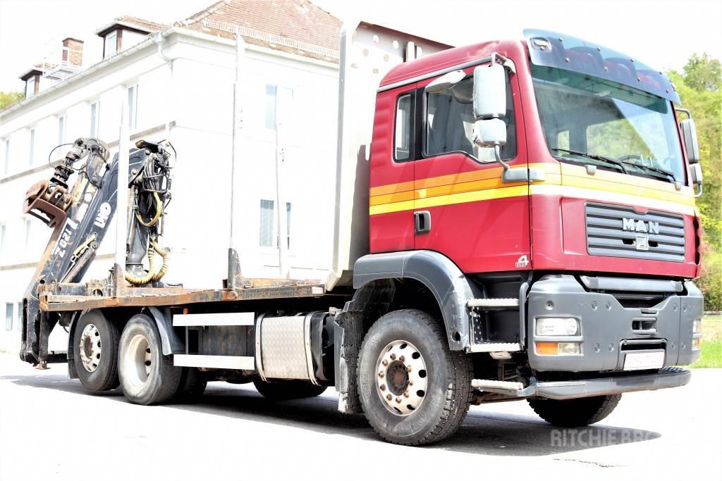 MAN TGA26.430 E4 6x2 Retarder Kran BJ 2012 ! Camiões de transporte de troncos