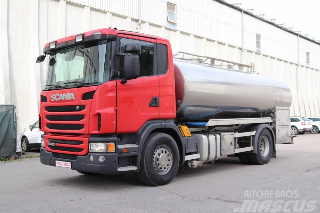 Scania G480 E6 Milch Isoliert 11.000L 3 Kammern Pumpe Camiões-cisterna