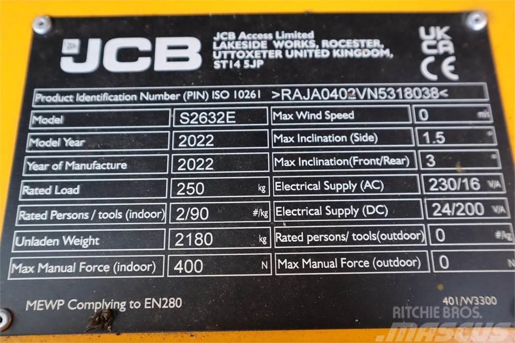 JCB S2632E Valid inspection, *Guarantee! New And Avail Elevadores de tesoura