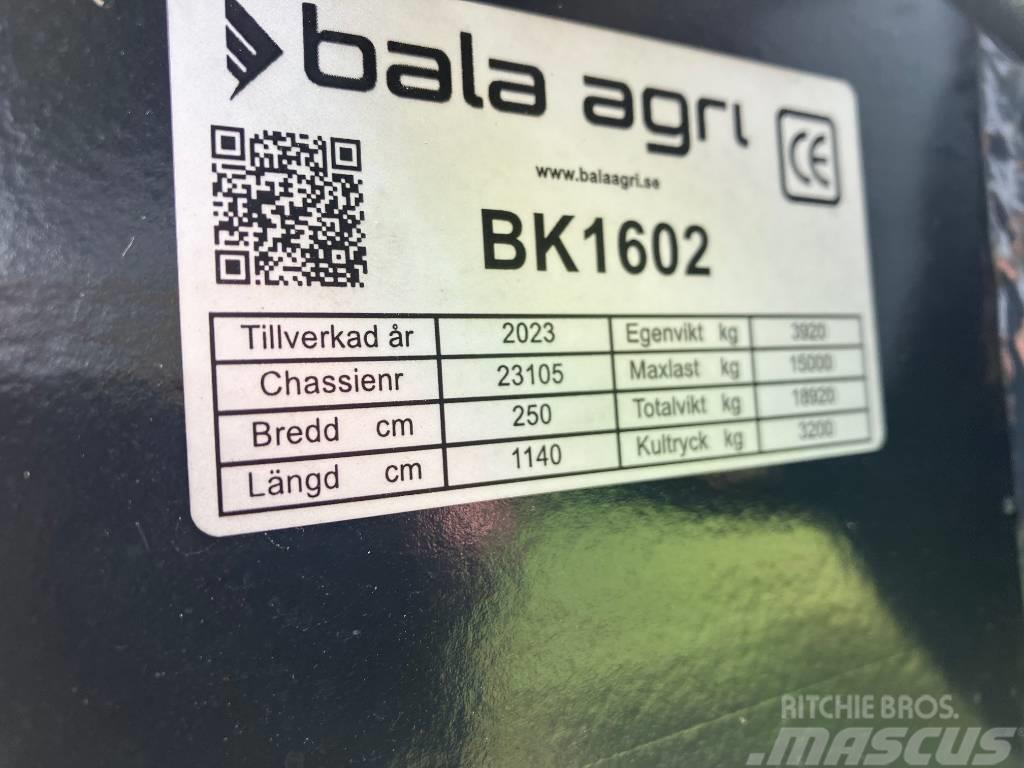 Bala Agri BK 1602 Reboque de fardos