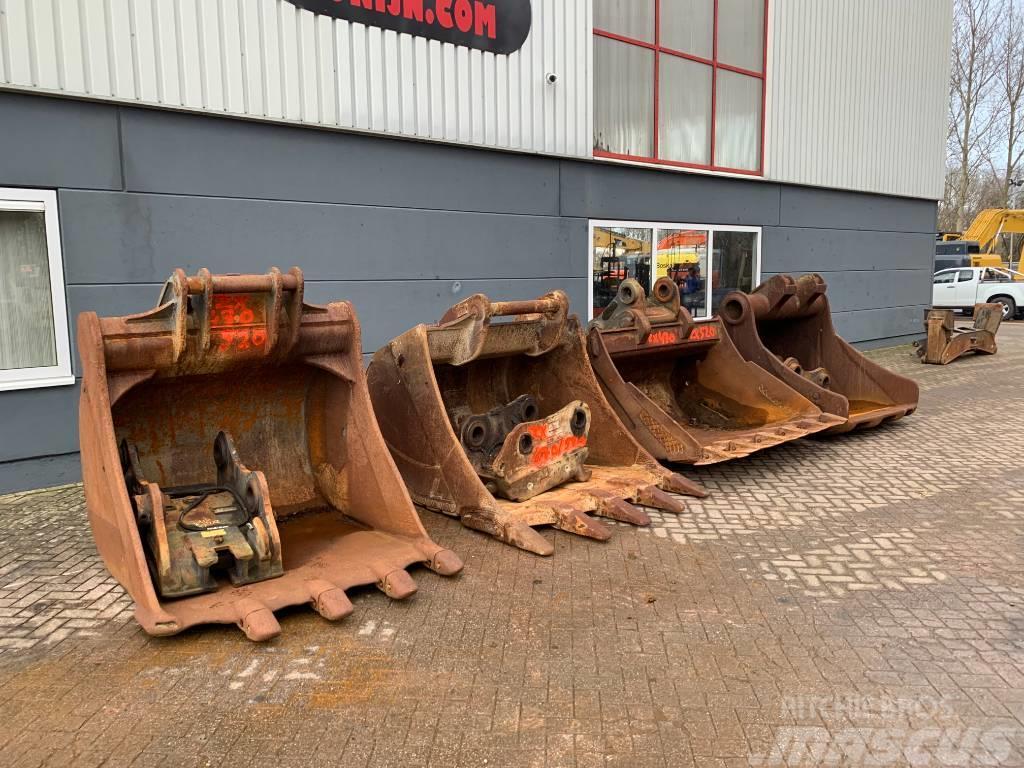 Hitachi Buckets/loffels with couplers ZX470/520 Baldes