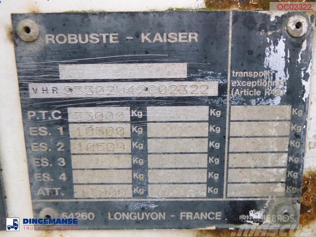Robuste Kaiser 2-axle container chassis 20 ft + tipping Semi Reboques Basculantes