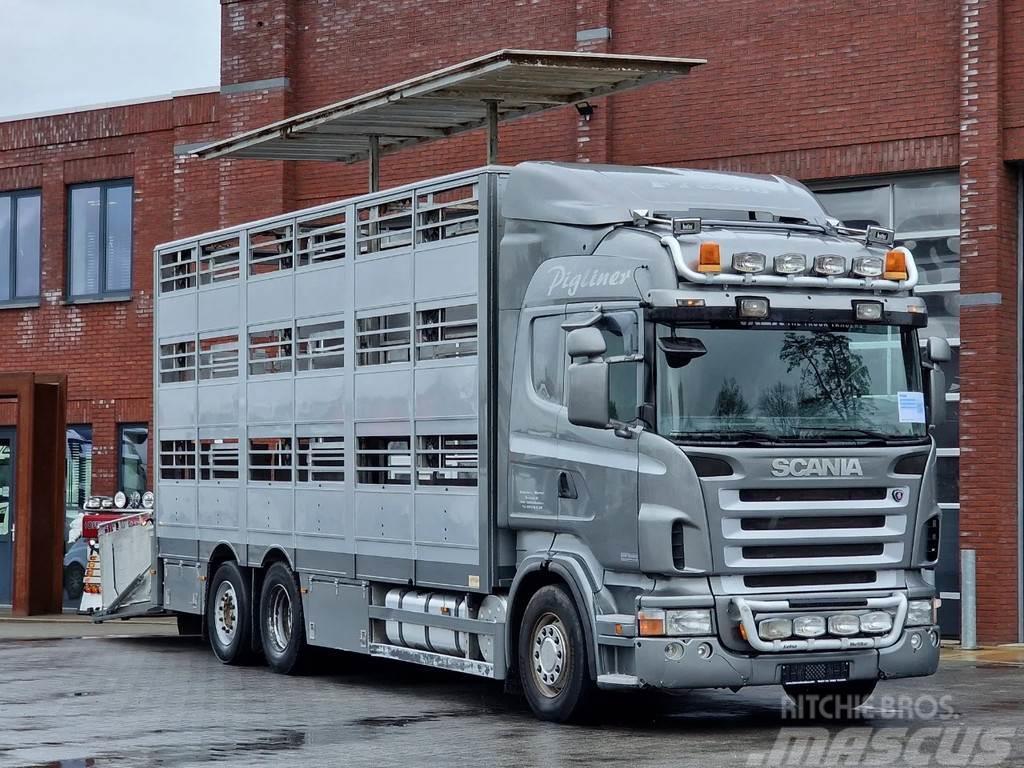 Scania R380 Highline 6x2*4 - Berdex 3 deck livestock - Lo Camiões de transporte de animais