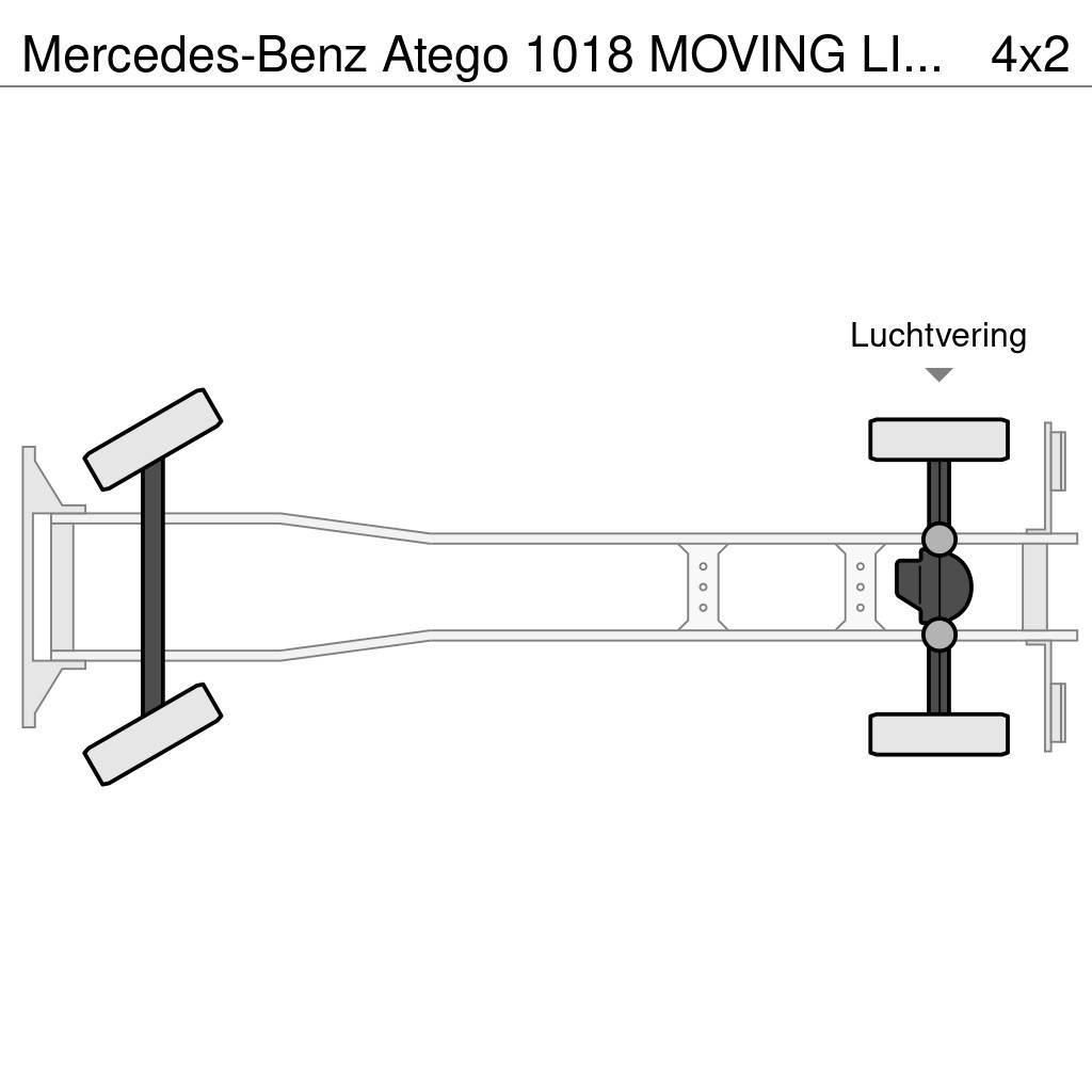 Mercedes-Benz Atego 1018 MOVING LIFT - GOOD WORKING CONDITION Camiões de caixa fechada