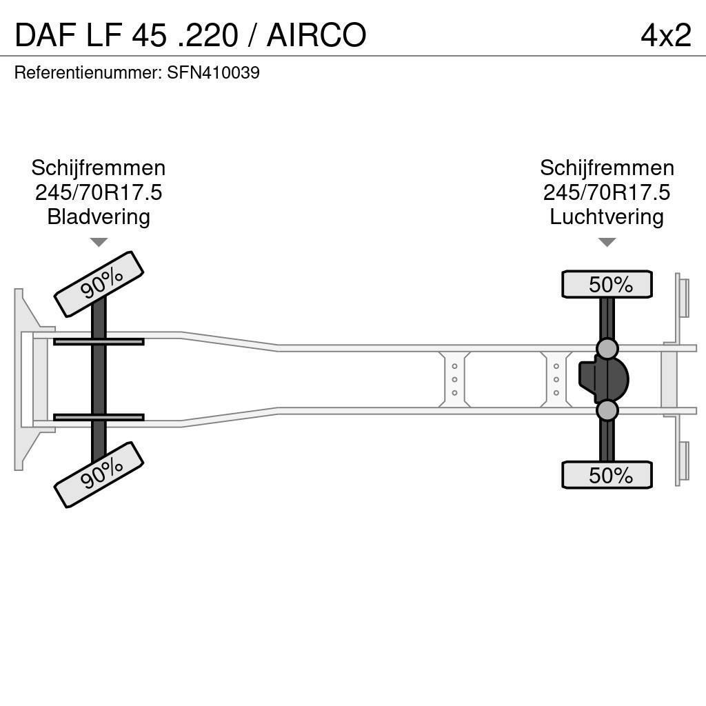 DAF LF 45 .220 / AIRCO Camiões estrado/caixa aberta