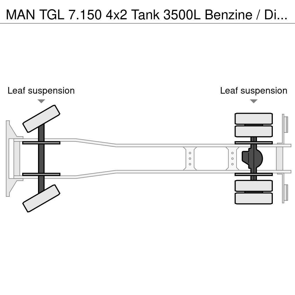 MAN TGL 7.150 4x2 Tank 3500L Benzine / Diesel Camiões-cisterna