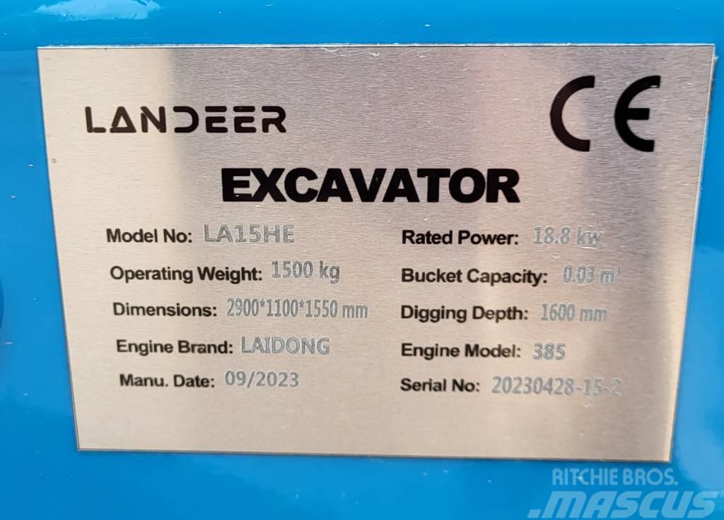  Landeer La15 Mini Escavadoras <7t