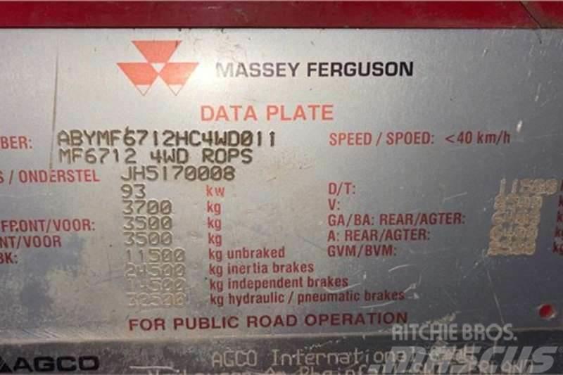 Massey Ferguson 6712 Tratores Agrícolas usados