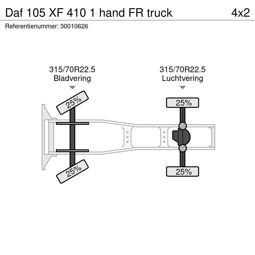 DAF 105 XF 410 1 hand FR truck Tractores (camiões)