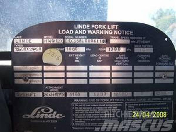 Linde H140/1200 Manuseadores de contentores