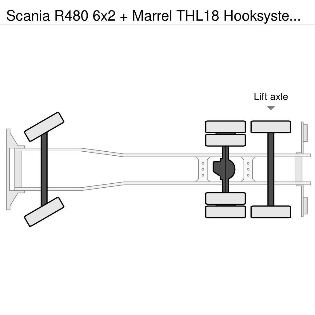 Scania R480 6x2 + Marrel THL18 Hooksystem (euro 5) Camiões Ampliroll