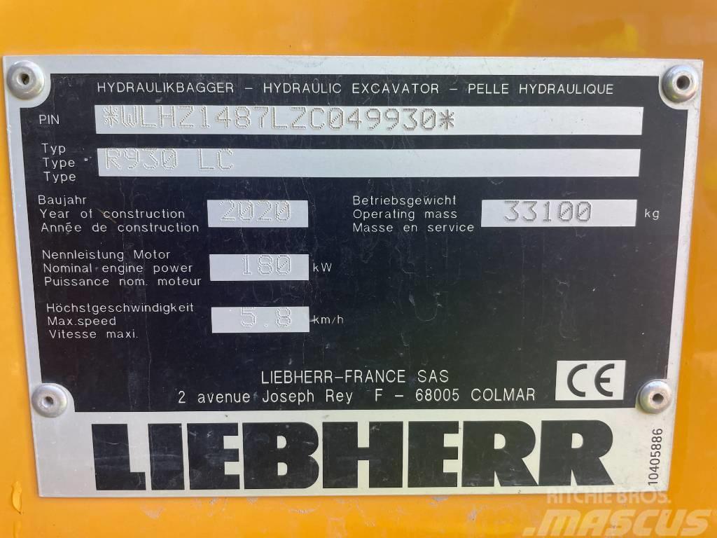 Liebherr R930 Escavadoras de rastos