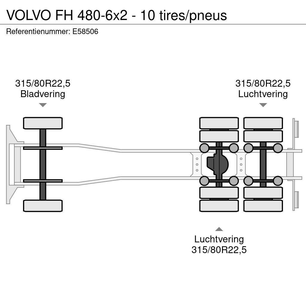 Volvo FH 480-6x2 - 10 tires/pneus Camiões porta-contentores