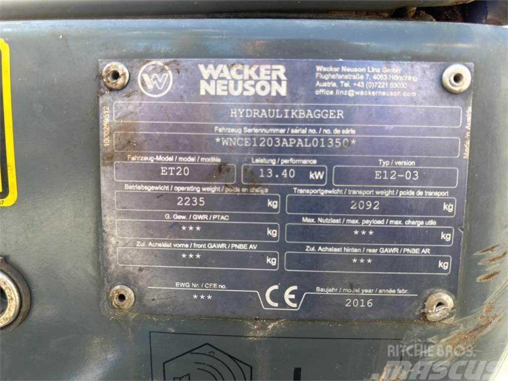 Wacker Neuson ET20 VDS Mini Escavadoras <7t