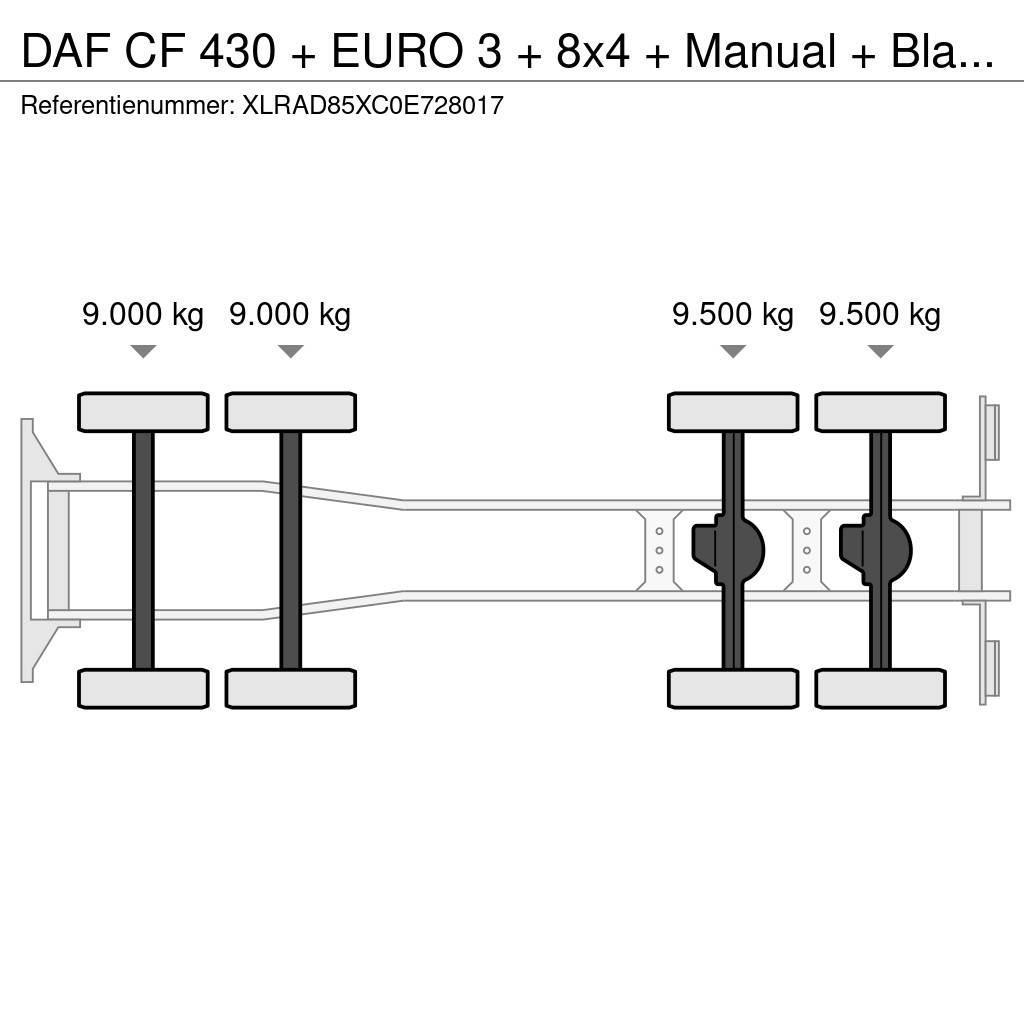 DAF CF 430 + EURO 3 + 8x4 + Manual + Blad Blad Camiões de chassis e cabine
