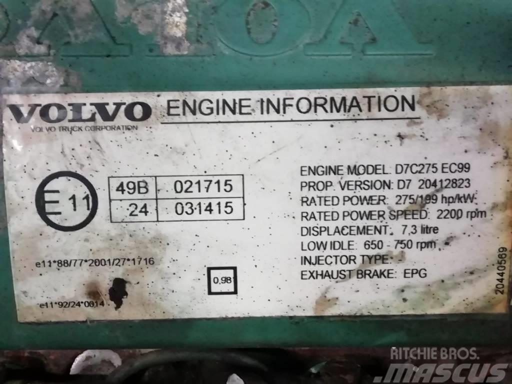 Volvo Engine D7C275 EPG EURO 3 Motores
