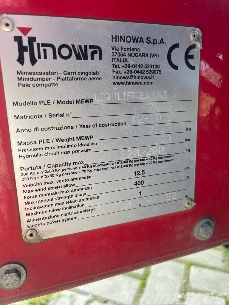 Hinowa Lightlift 23.12 Elevadores braços articulados