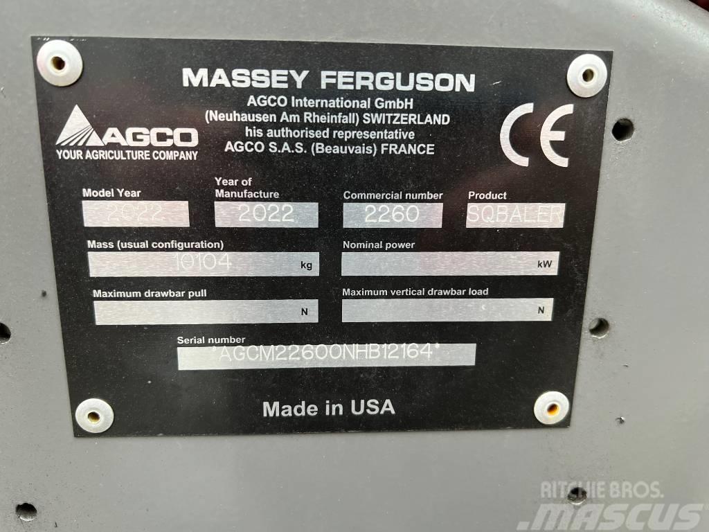 Massey Ferguson 2260 Enfardadeira de fardos quadrados