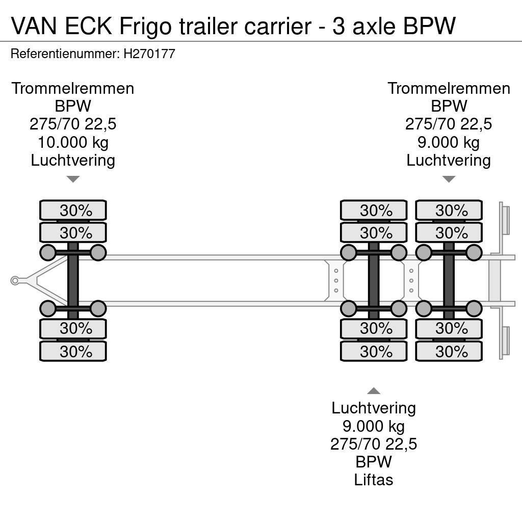 Van Eck Frigo trailer carrier - 3 axle BPW Reboques caixa de temperatura controlada