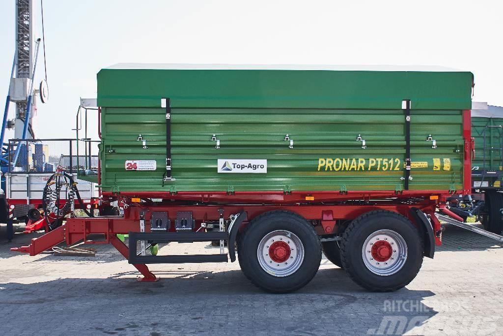 Pronar PT 512 TANDEM 12 tones tipping trailer/ przyczepa Reboques Agrícolas basculantes