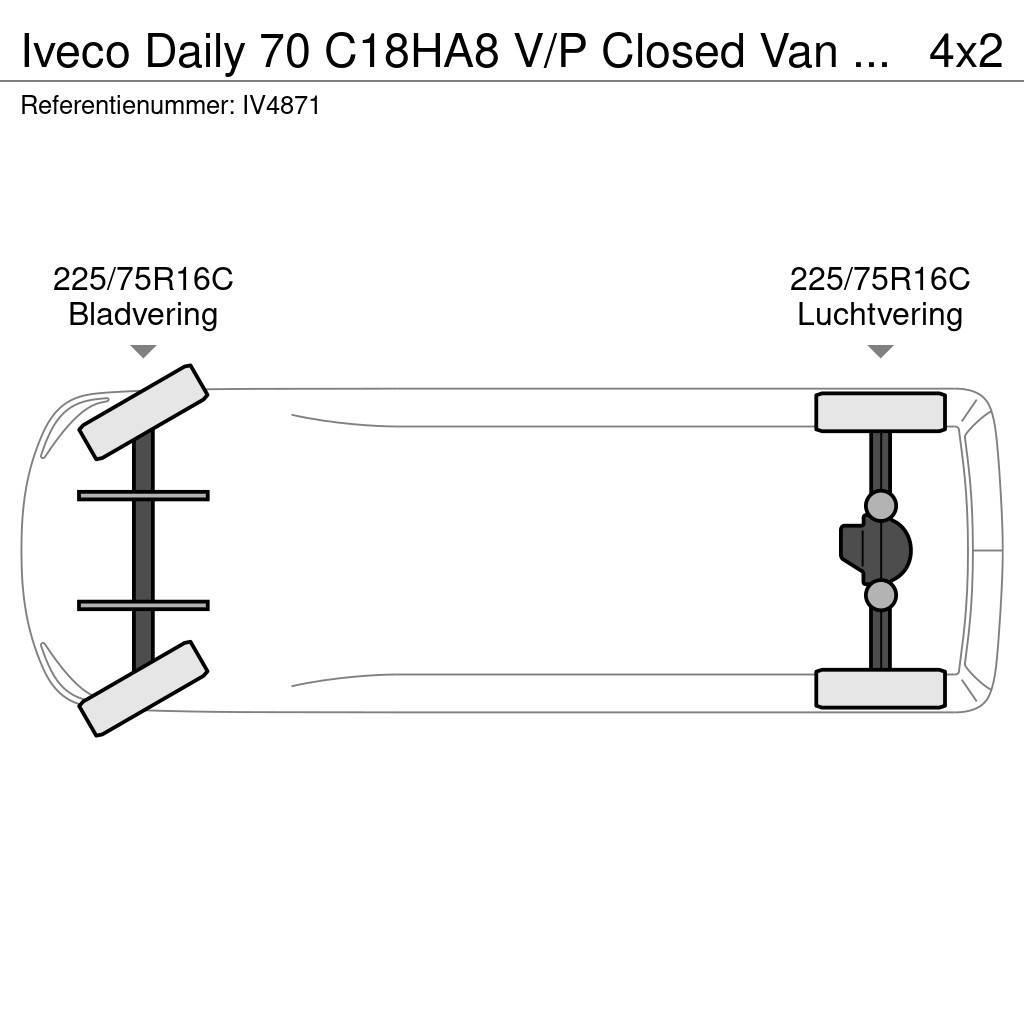 Iveco Daily 70 C18HA8 V/P Closed Van (3 units) Caixa fechada