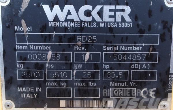 Wacker RD 25 Cilindros Compactadores tandem