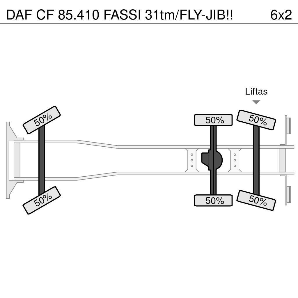 DAF CF 85.410 FASSI 31tm/FLY-JIB!! Gruas Todo terreno