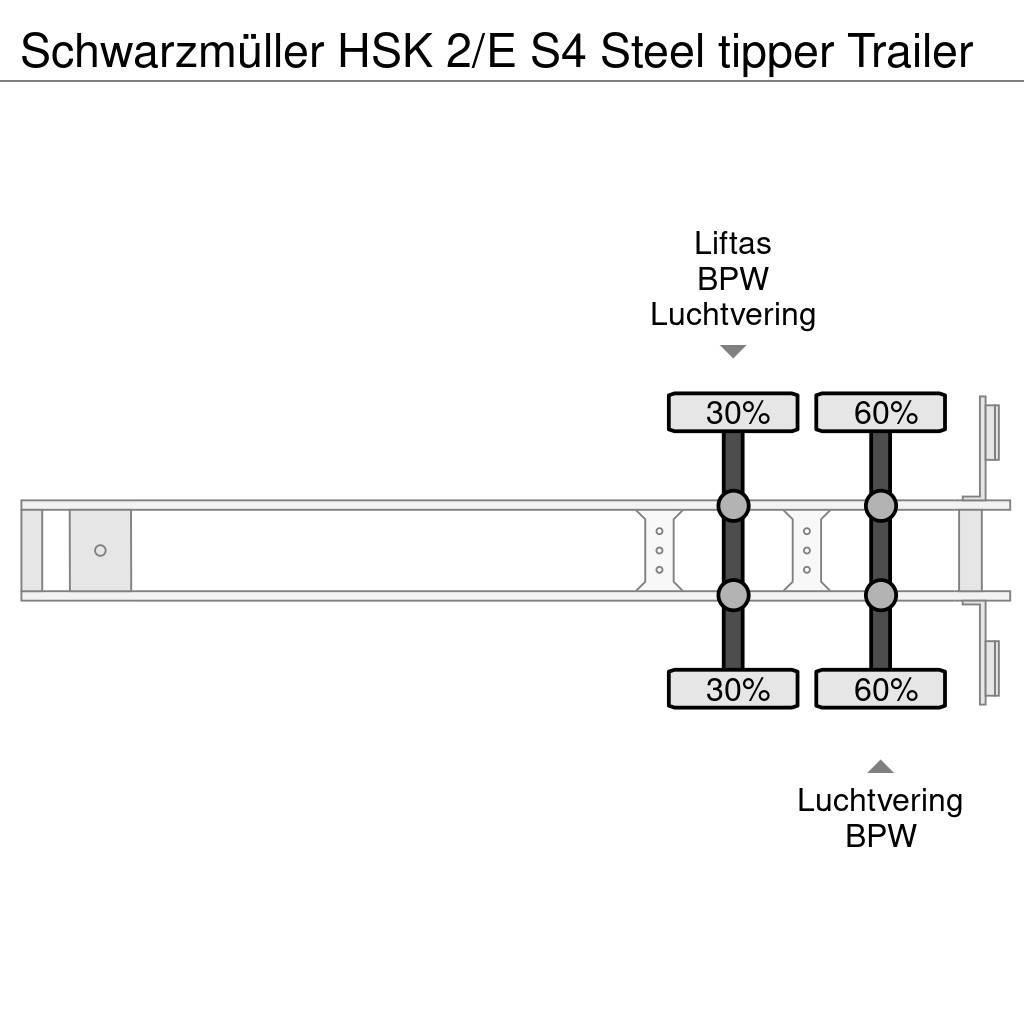 Schwarzmüller HSK 2/E S4 Steel tipper Trailer Semi Reboques Basculantes