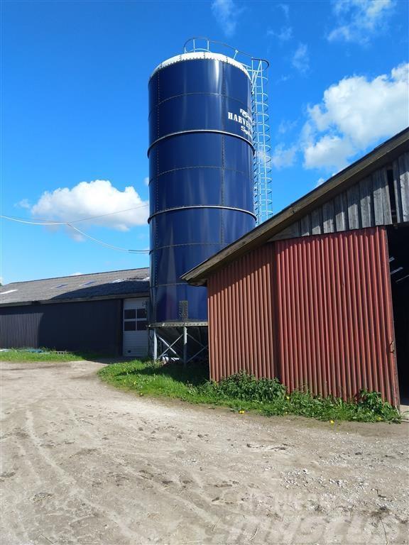 Harvestore 1000 tdr Kornvægt & Kongskilde TRL 75 blæser Equipamento de descarga de silos