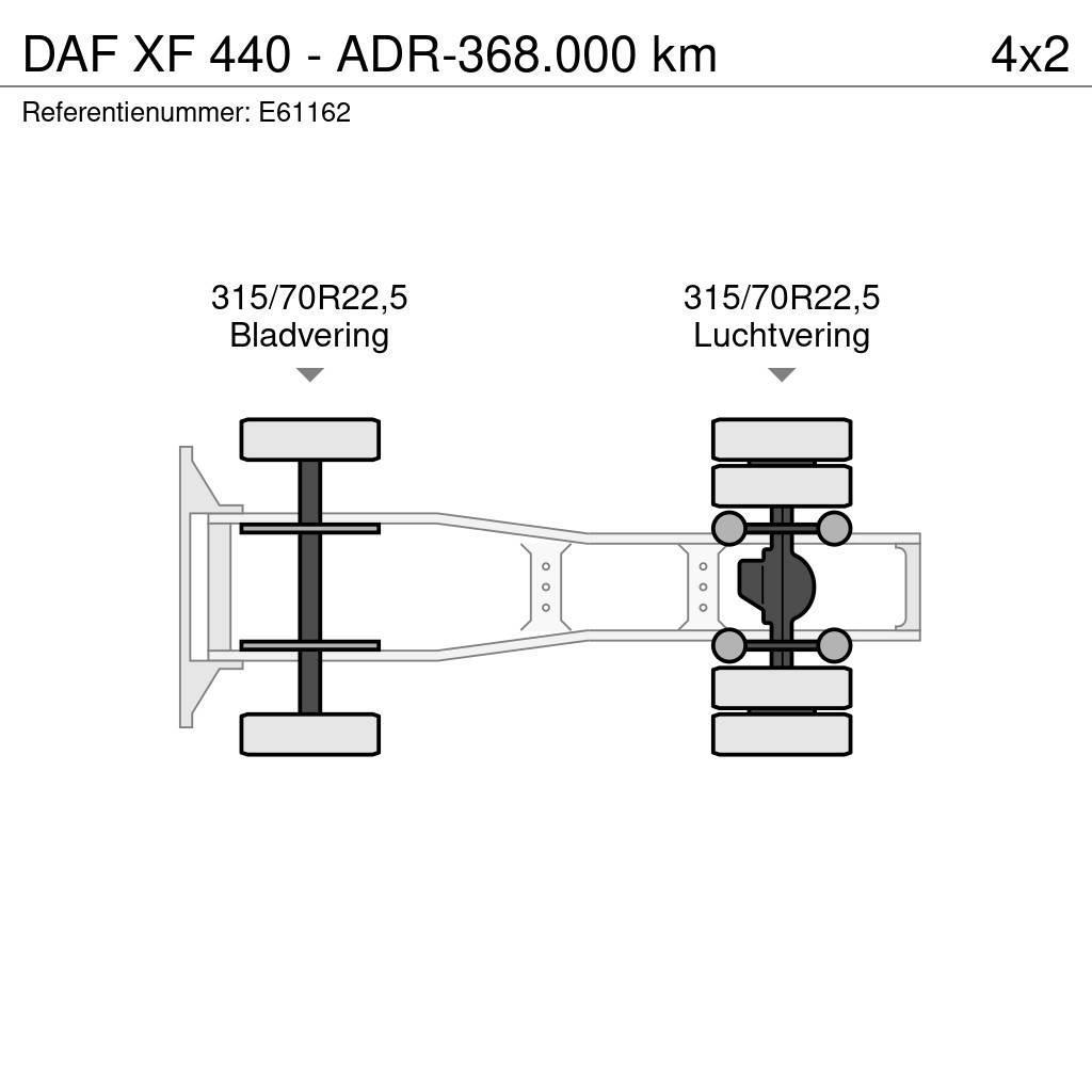 DAF XF 440 - ADR-368.000 km Tractores (camiões)