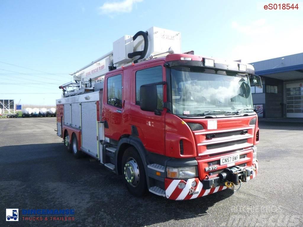 Scania P310 6x2 RHD fire truck + pump, ladder & manlift Carros de bombeiros