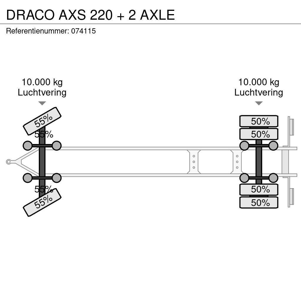 Draco AXS 220 + 2 AXLE Reboques de cortinas laterais