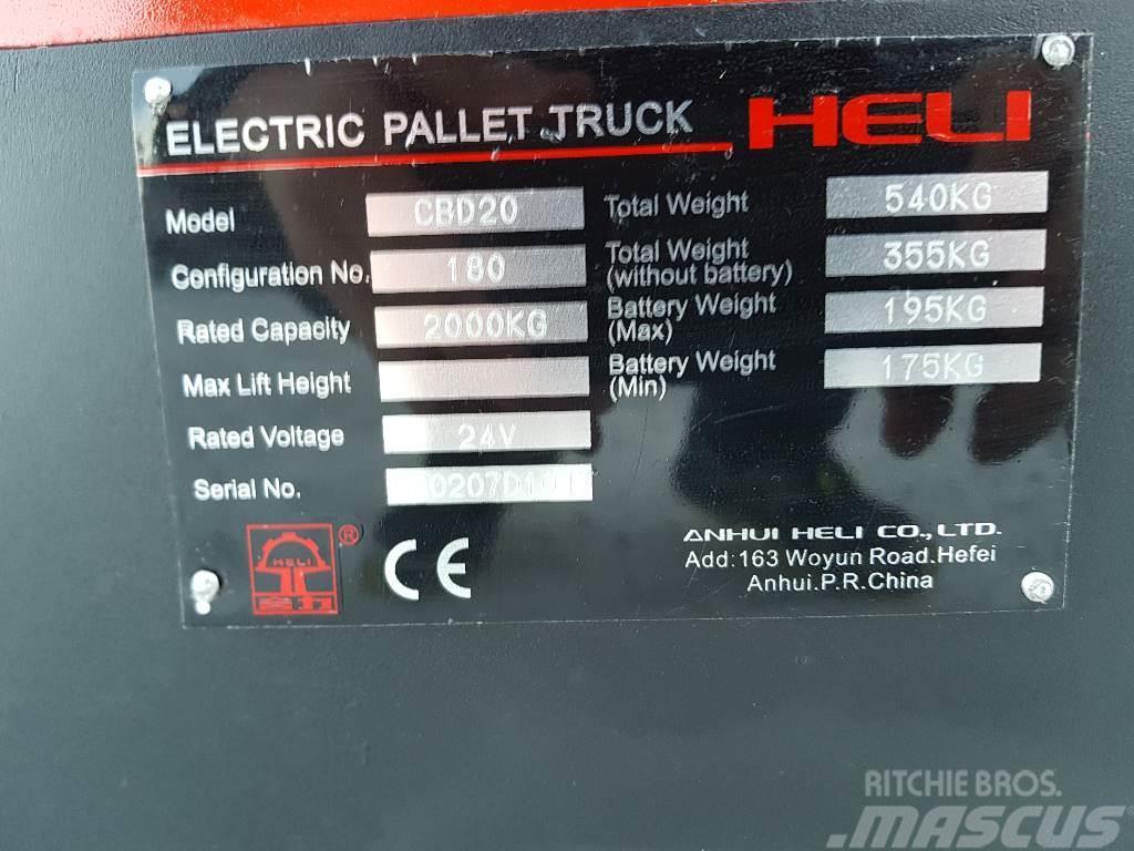 Heli CBD20-180 - 2,0 tonns palletruck Porta palettes