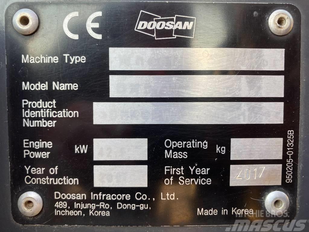 Doosan DX 57 W-5 Escavadoras de rodas