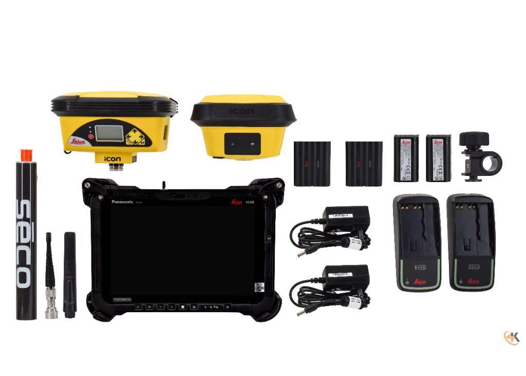 Leica iCON iCG60 & iCG70 900MHz Base/Rover w/ CC200 iCON Outros componentes