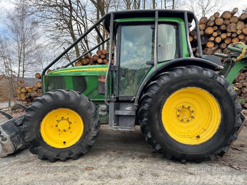 John Deere 6420 Kran Winde Schild / Fendt Ritter Deutz Forst Tractores florestais