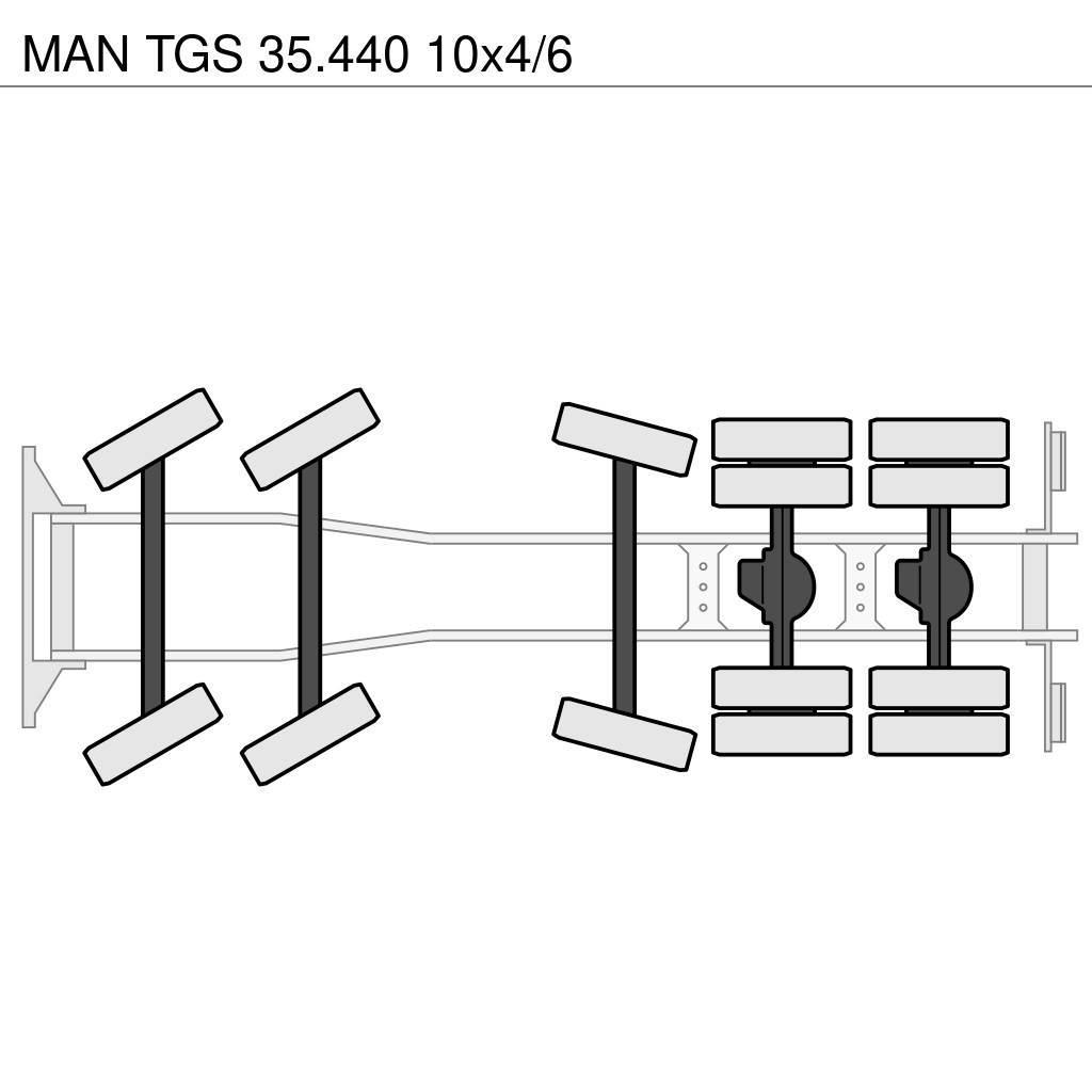 MAN TGS 35.440 10x4/6 Camiões basculantes